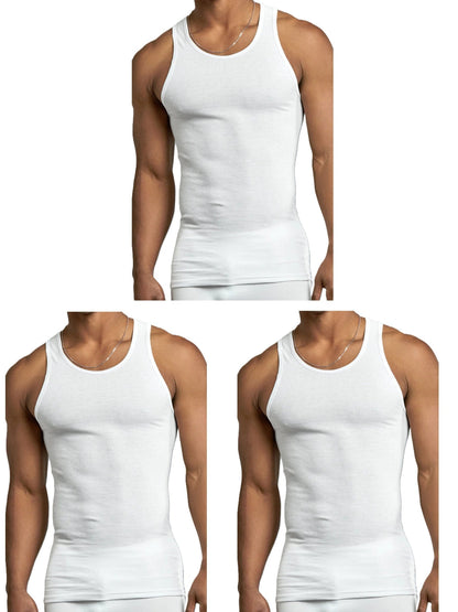 Men's Solid Color Tank Top - Classic Neck Sleeveless – Sizes S–XL – BLACK option – view 4