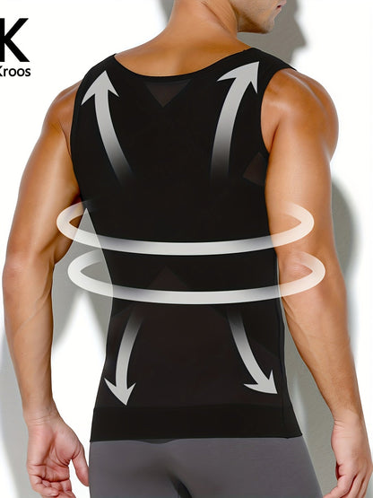 Men's Solid Color Tank Top - Sleeveless – black & white & grey & red & blue – view 5