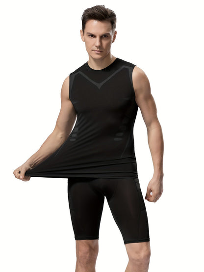 Men's Solid Color Tank Top - Sleeveless – Mixed colors – view 7