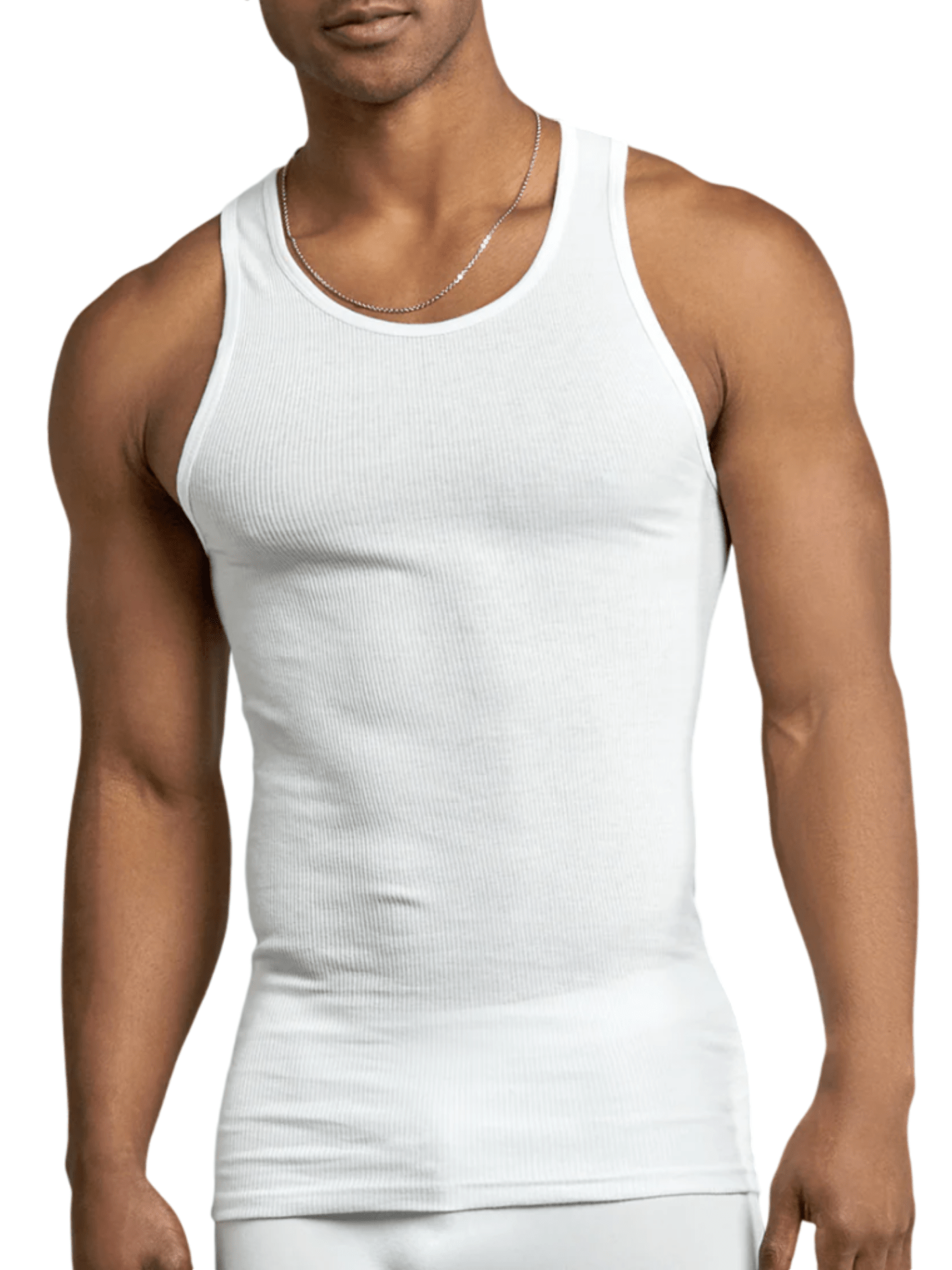 Men's Solid Color Tank Top - Sleeveless – Multicolor Cotton – view 4