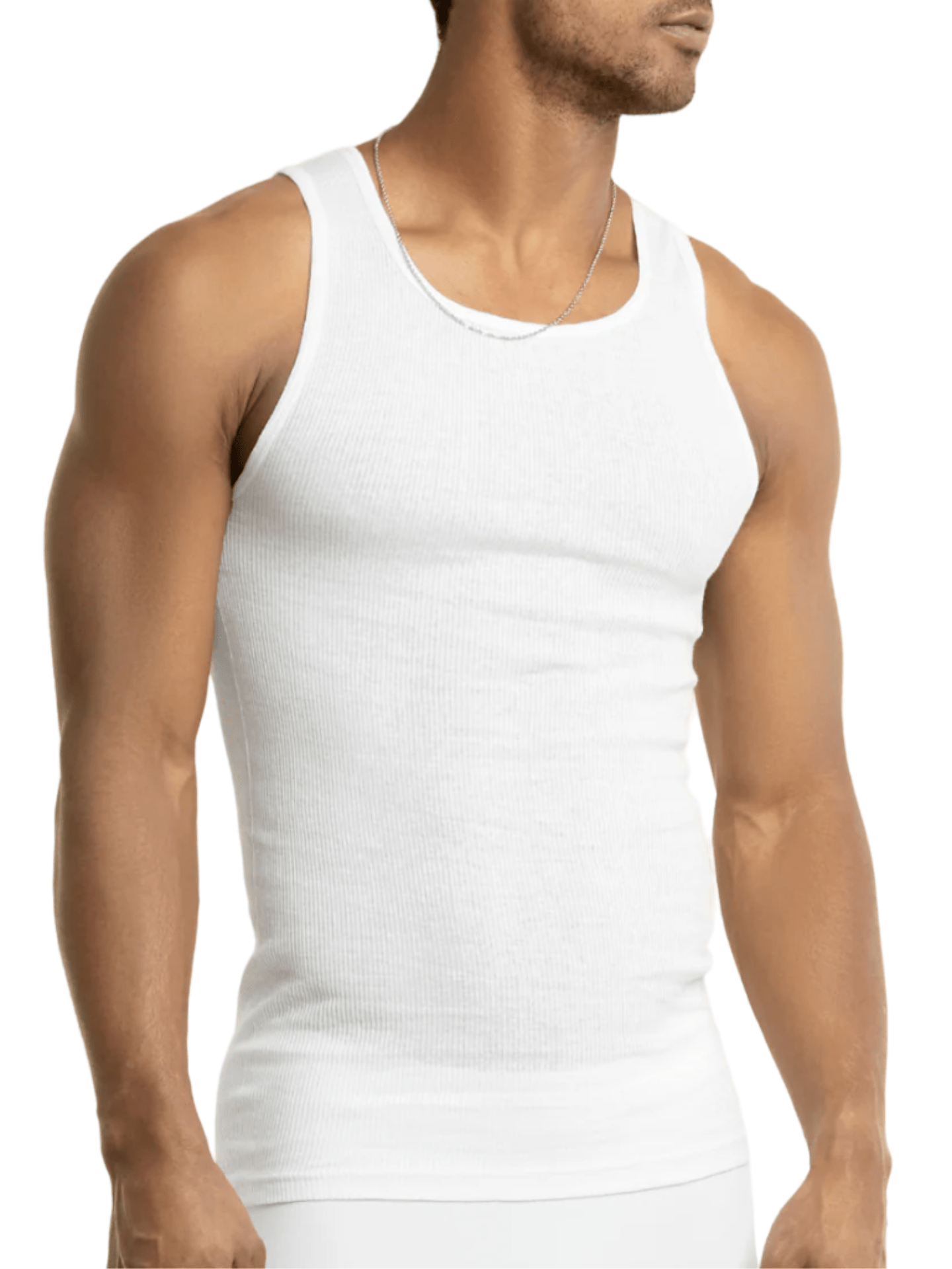 Men's Solid Color Tank Top - Sleeveless – Multicolor Cotton – view 7