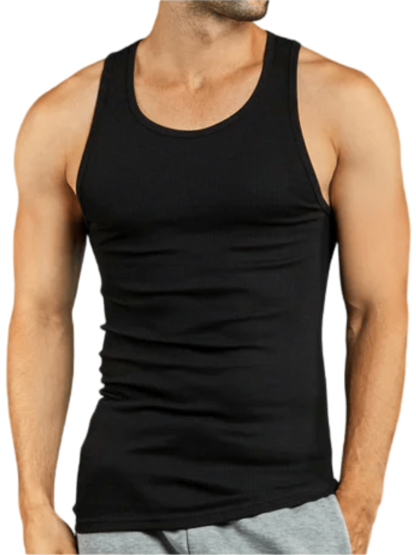 Men's Solid Color Tank Top - Sleeveless – Multicolor Cotton – view 16