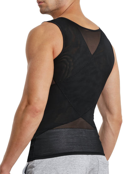 Men's Solid Color Tank Top - Sleeveless – White – view 20