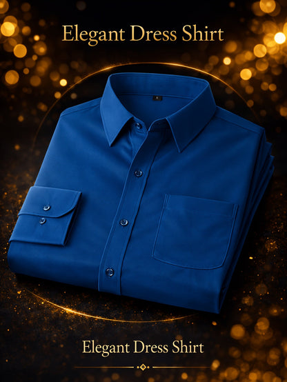 Men's Solid Long Sleeve Casual Shirt - Wrinkle Resistant – view 2