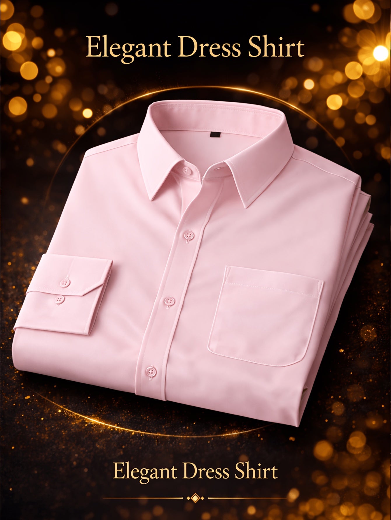 Men's Solid Long Sleeve Casual Shirt - Wrinkle Resistant – view 9