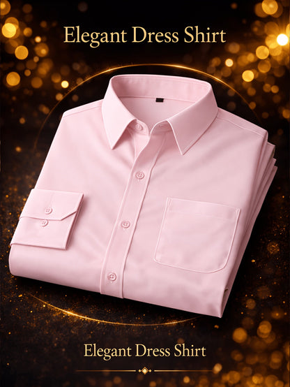 Men's Solid Long Sleeve Casual Shirt - Wrinkle Resistant – view 9