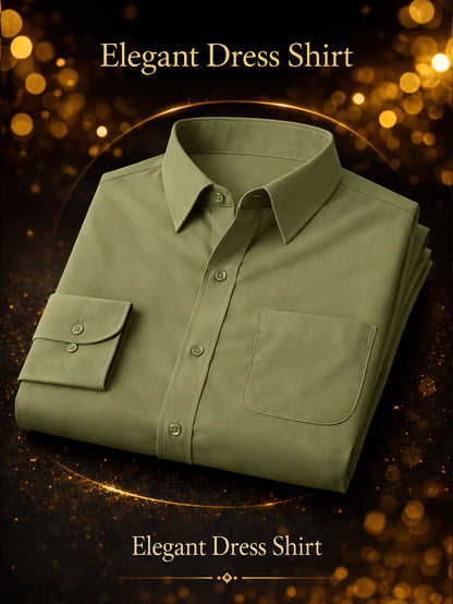 Men's Solid Long Sleeve Casual Shirt - Wrinkle Resistant – view 12
