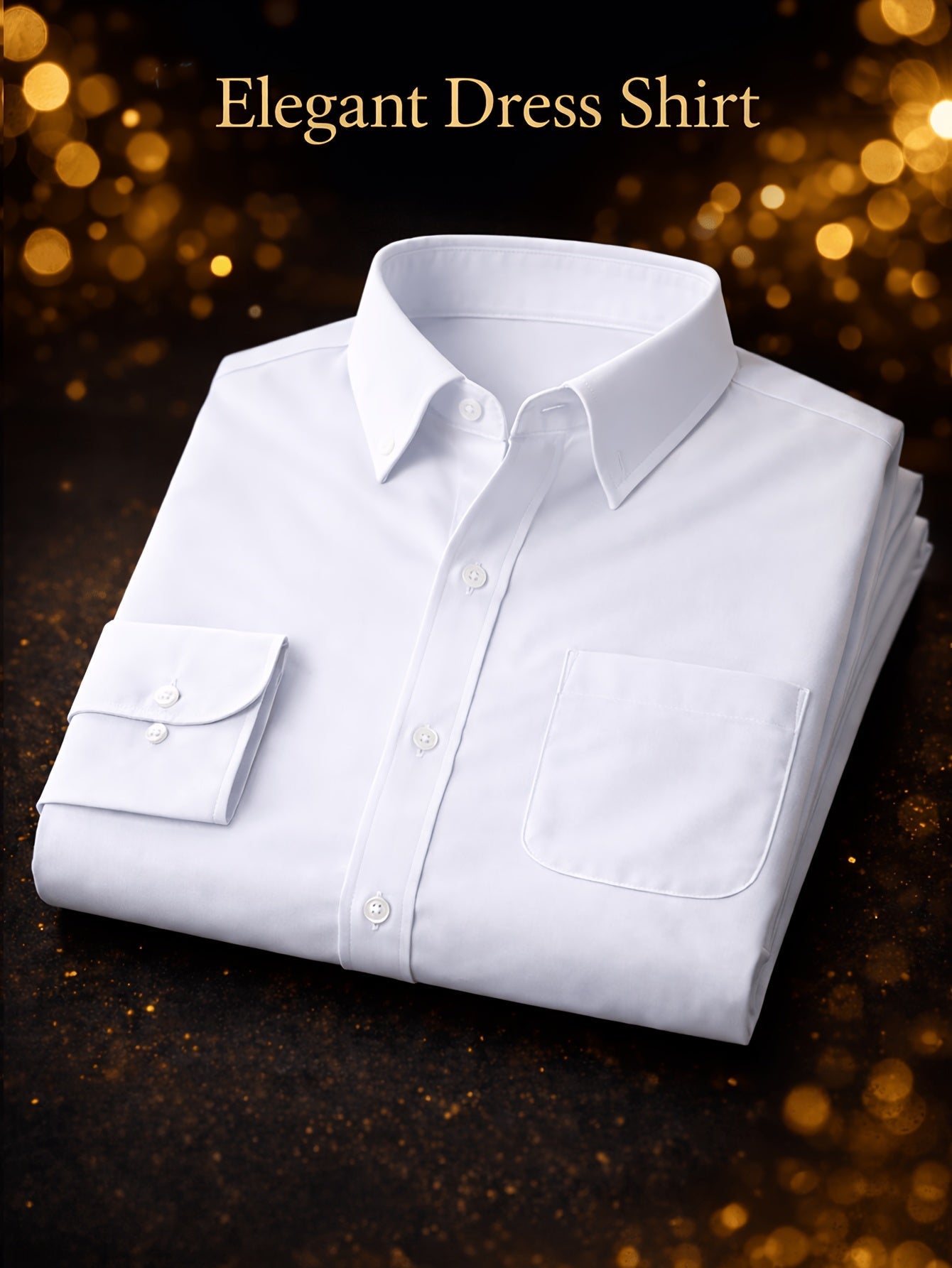 Men's Solid Long Sleeve Casual Shirt - Wrinkle Resistant – view 15