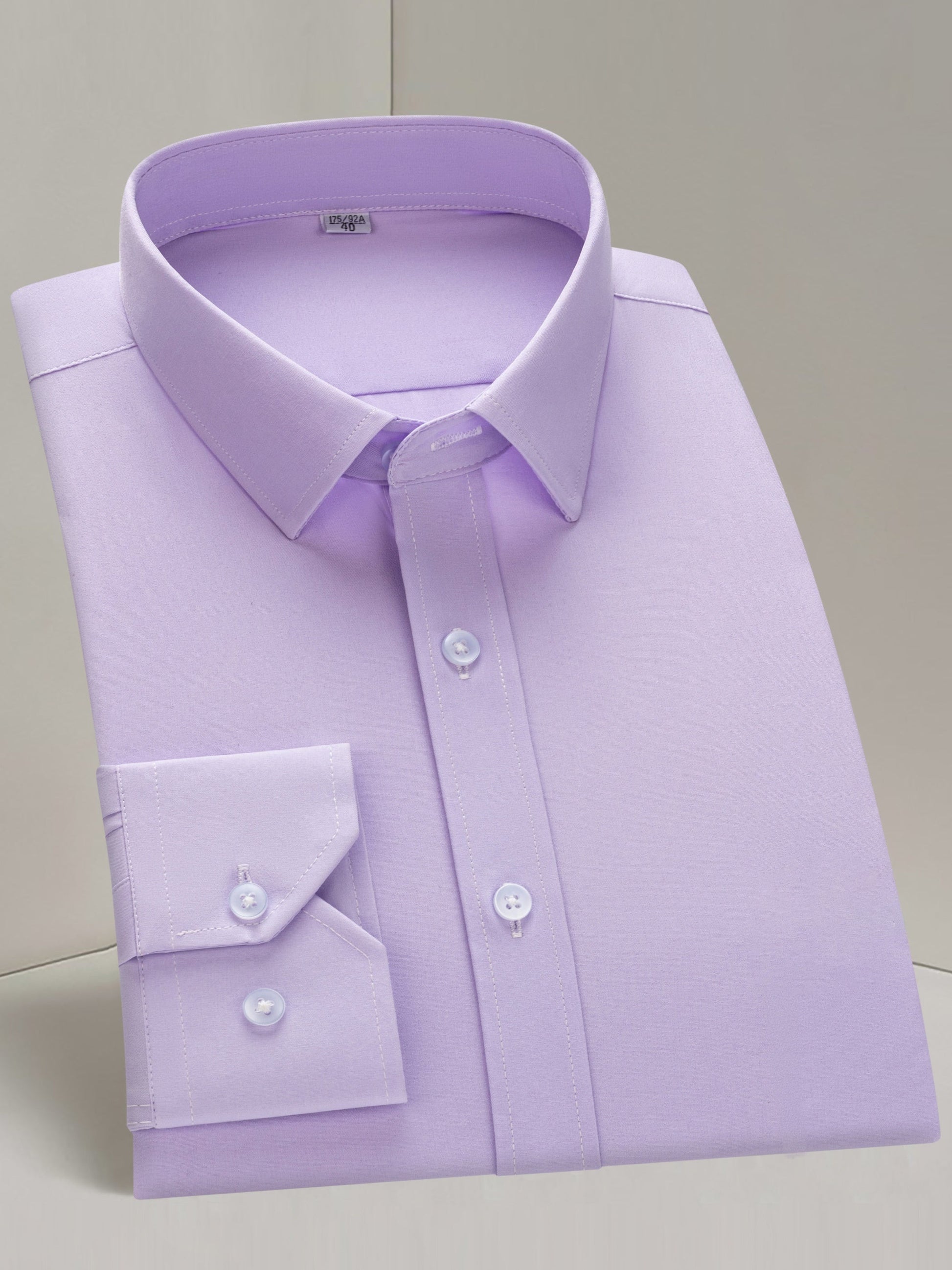 Men's Solid Long Sleeve Dress Shirt - Stretch – view 2