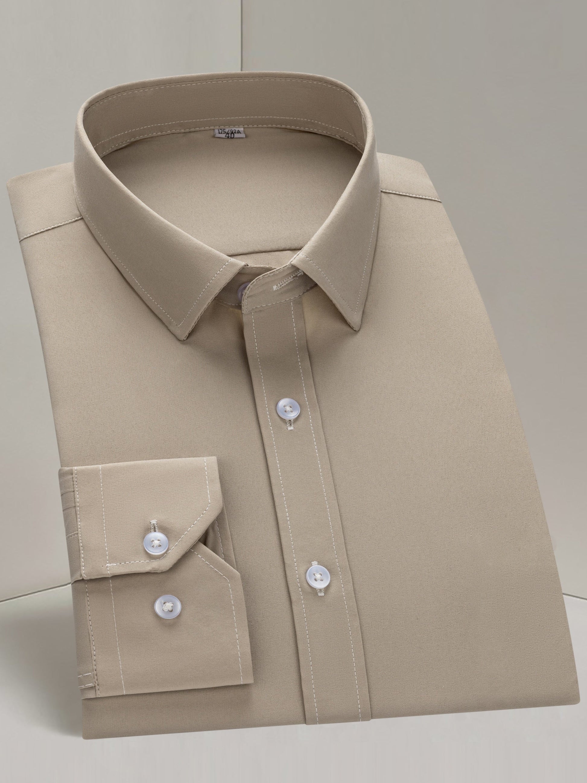 Men's Solid Long Sleeve Dress Shirt - Stretch – view 5