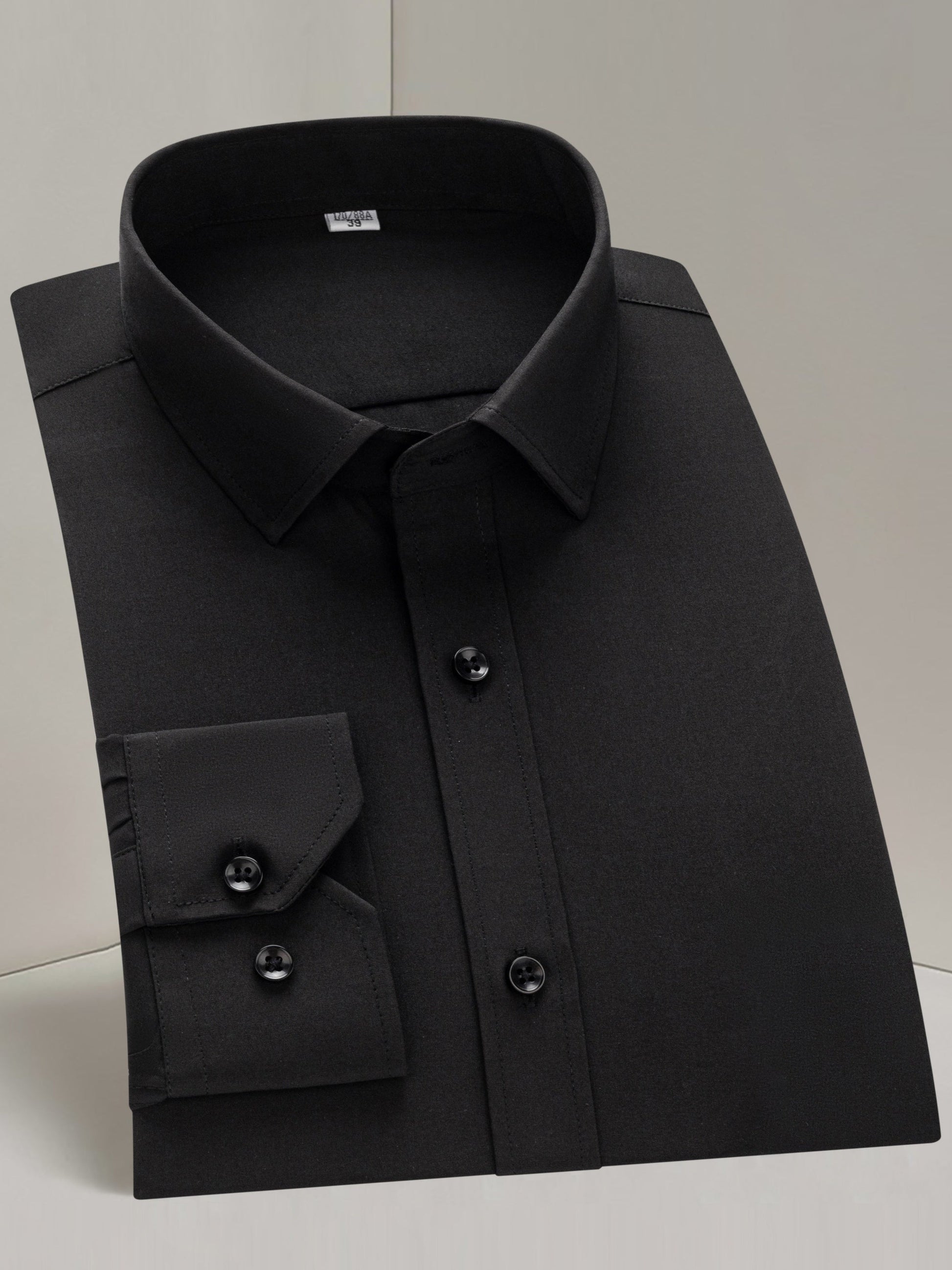 Men's Solid Long Sleeve Dress Shirt - Stretch – view 14