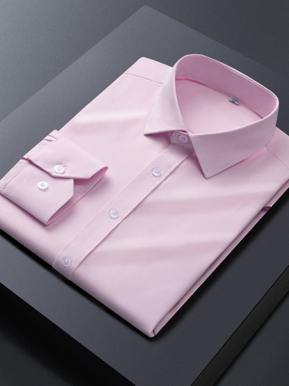 Men's Solid Long Sleeve Dress Shirt - Stretch 2 – view 19