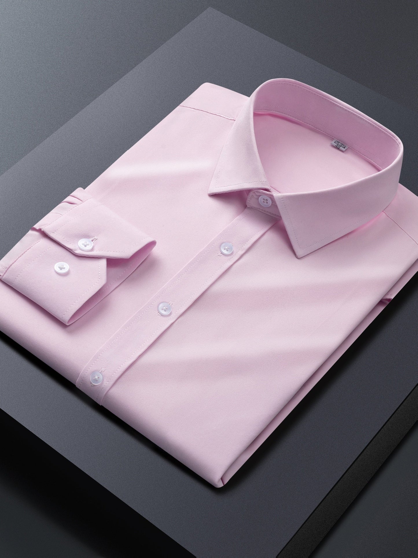Men's Solid Long Sleeve Dress Shirt - Stretch 2 – view 29