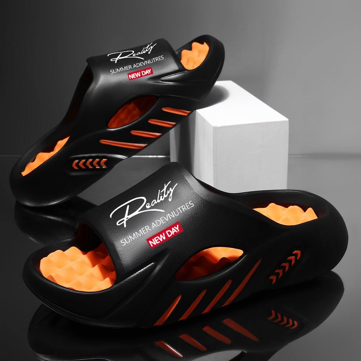 Men's Sport Sandals - Breathable Comfort – Black option – main product image
