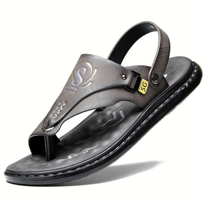 Men's Sport Sandals – Slip-On for Beach & Water – Black option – view 5