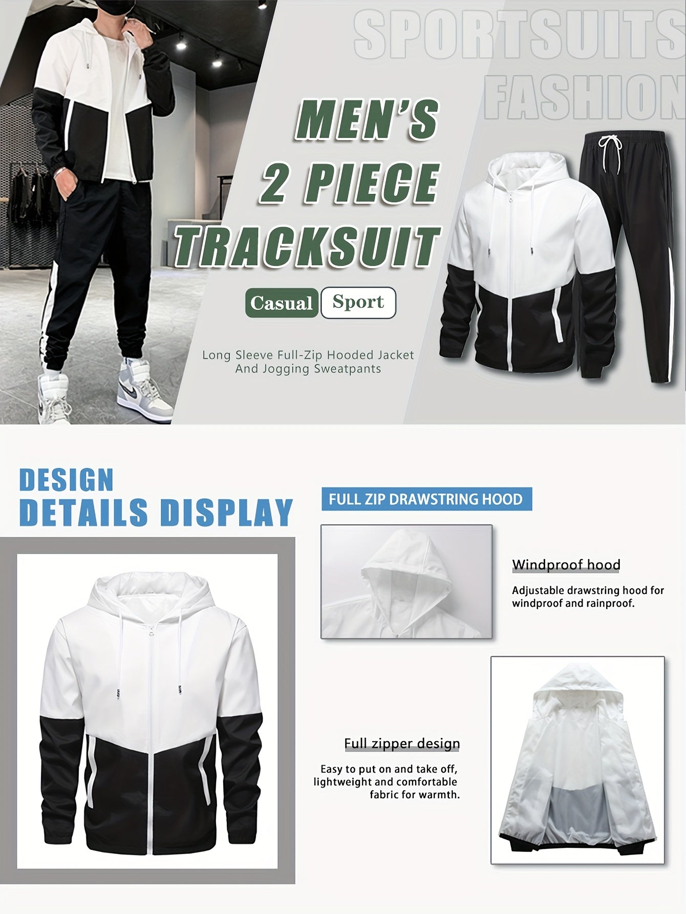 Men's Sportswear Set 8-Piece - Zipper Pocket Styles – view 6