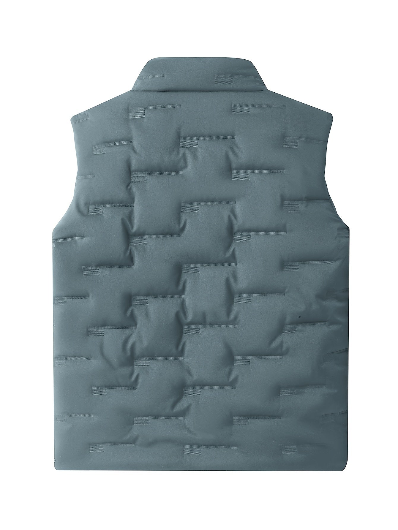 Men's Stand Collar Outerwear Vest - Warm Pocket Design – view 3