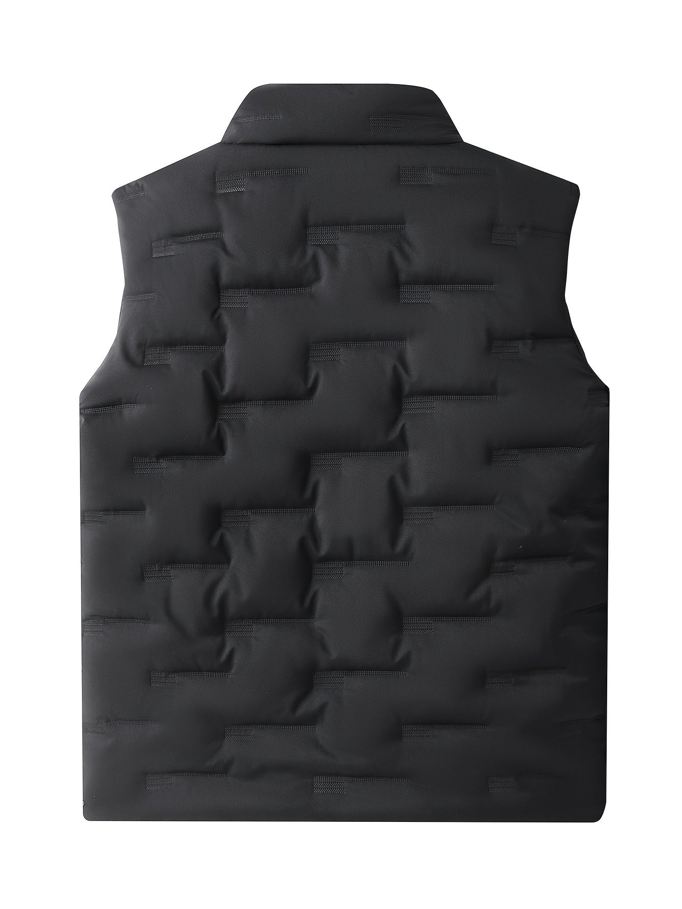 Men's Stand Collar Outerwear Vest - Warm Pocket Design – view 5