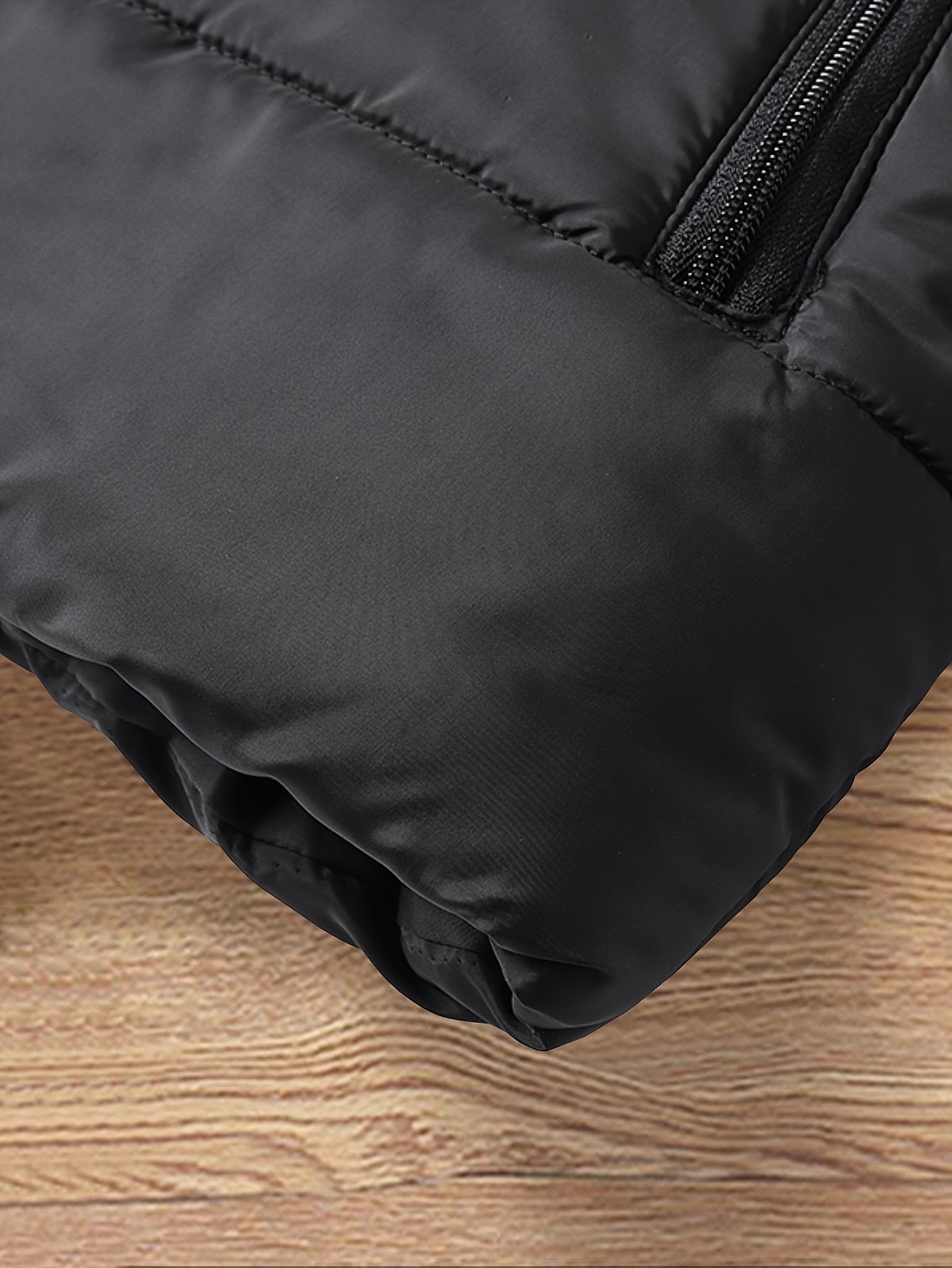 Men's Stand Collar Zip Vest - Zipper Pockets and Warm Layering – view 9