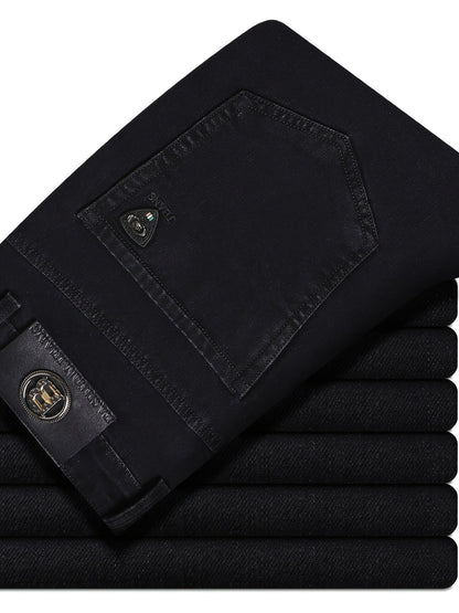 Men's Straight Leg Jeans - Black Denim Clean Finish – Classic Rise / Sizes 30–40 – view 6