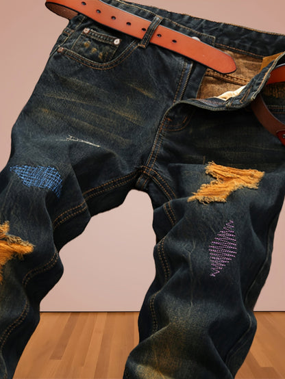 Men's Straight Leg Jeans - Black Denim Clean Finish – Mid Rise / Sizes 30–40 – view 3