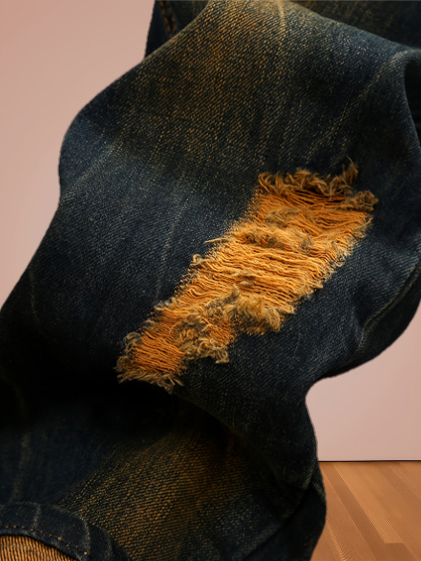 Men's Straight Leg Jeans - Black Denim Clean Finish – Mid Rise / Sizes 30–40 – view 5