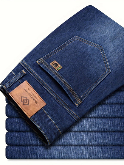 Men's Straight Leg Jeans - Black Denim Clean Finish – Sizes 28–40 – view 8