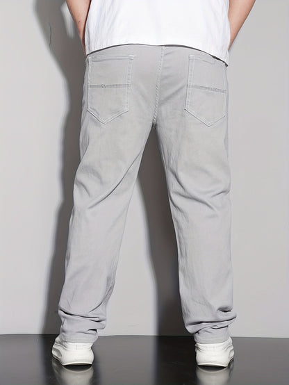 Men's Straight Leg Jeans - Black Denim Clean Finish – Sizes 2XL–6XL – view 9