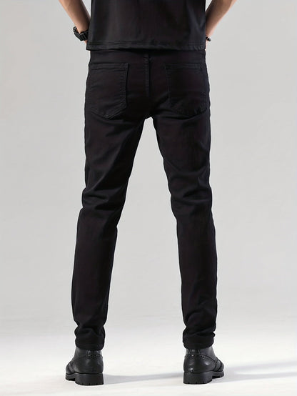 Men's Straight Leg Jeans - Black Denim Clean Finish – Sizes 30–34 – view 10