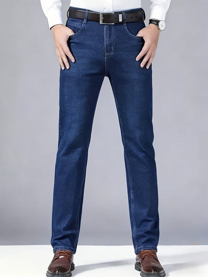 Men's Straight Leg Jeans - Black Denim Clean Finish – Sizes 30–34 – view 12