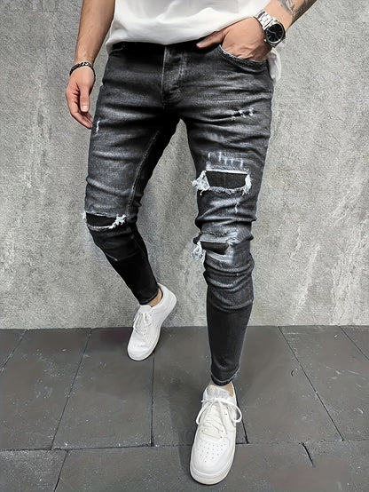 Men's Straight Leg Jeans - Classic Wash Clean Finish – Blue / Royal Blue – view 11