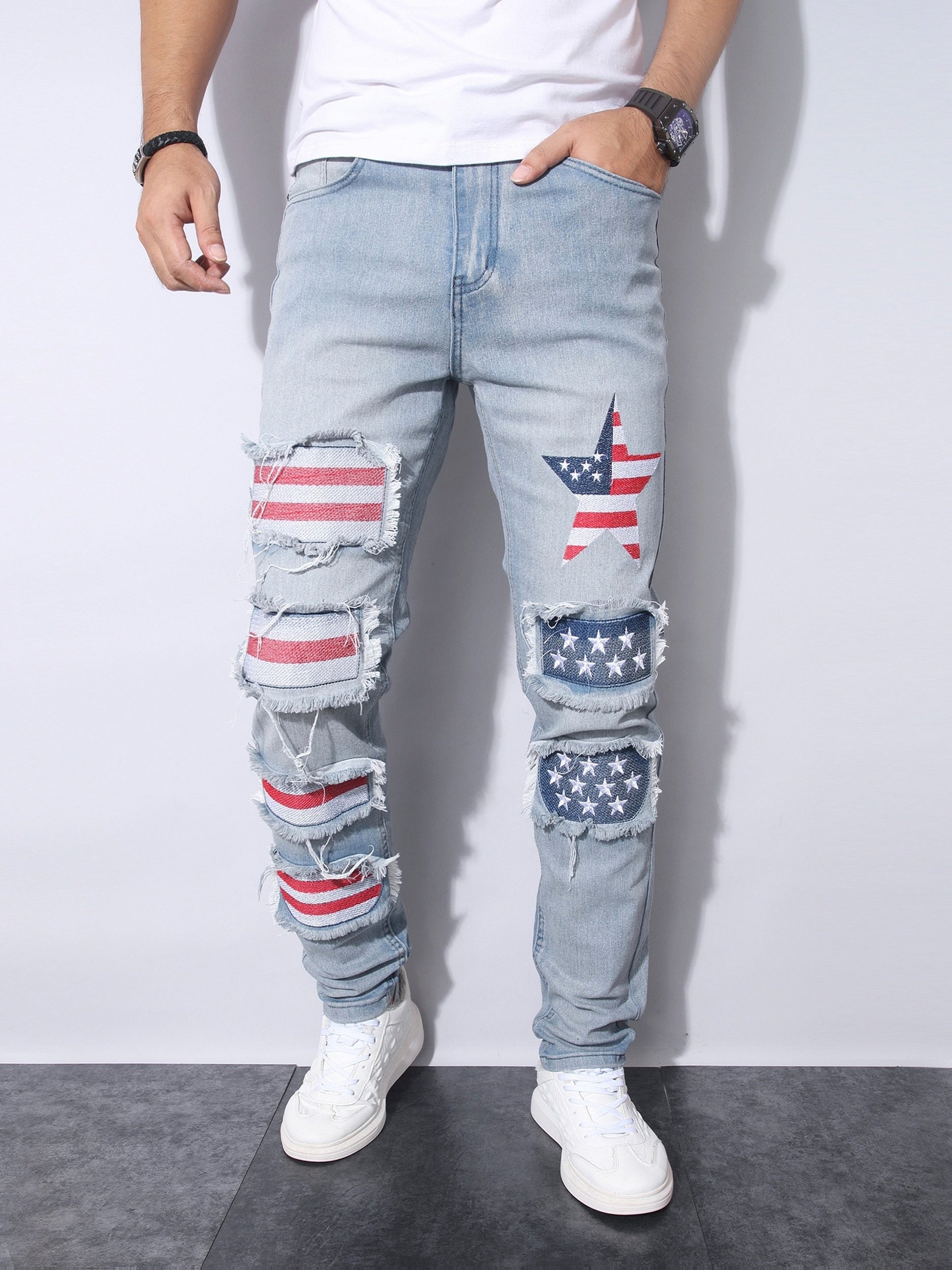 Men's Straight Leg Jeans - Classic Wash Clean Finish – Granny Gray – view 10