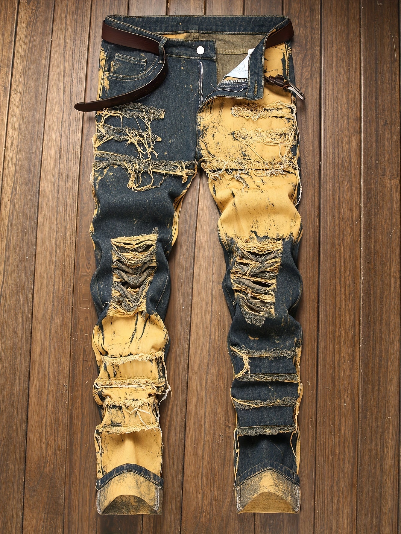 Men's Straight Leg Jeans - Classic Wash Clean Finish – Sizes 30–42 – view 9
