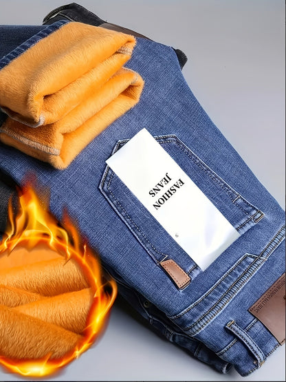 Men's Straight Leg Jeans - Classic Wash Clean Finish – Sizes 40 – view 6