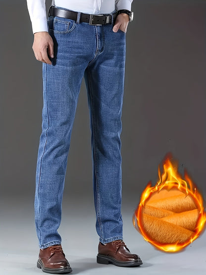 Men's Straight Leg Jeans - Classic Wash Clean Finish – Sizes 40 – view 7