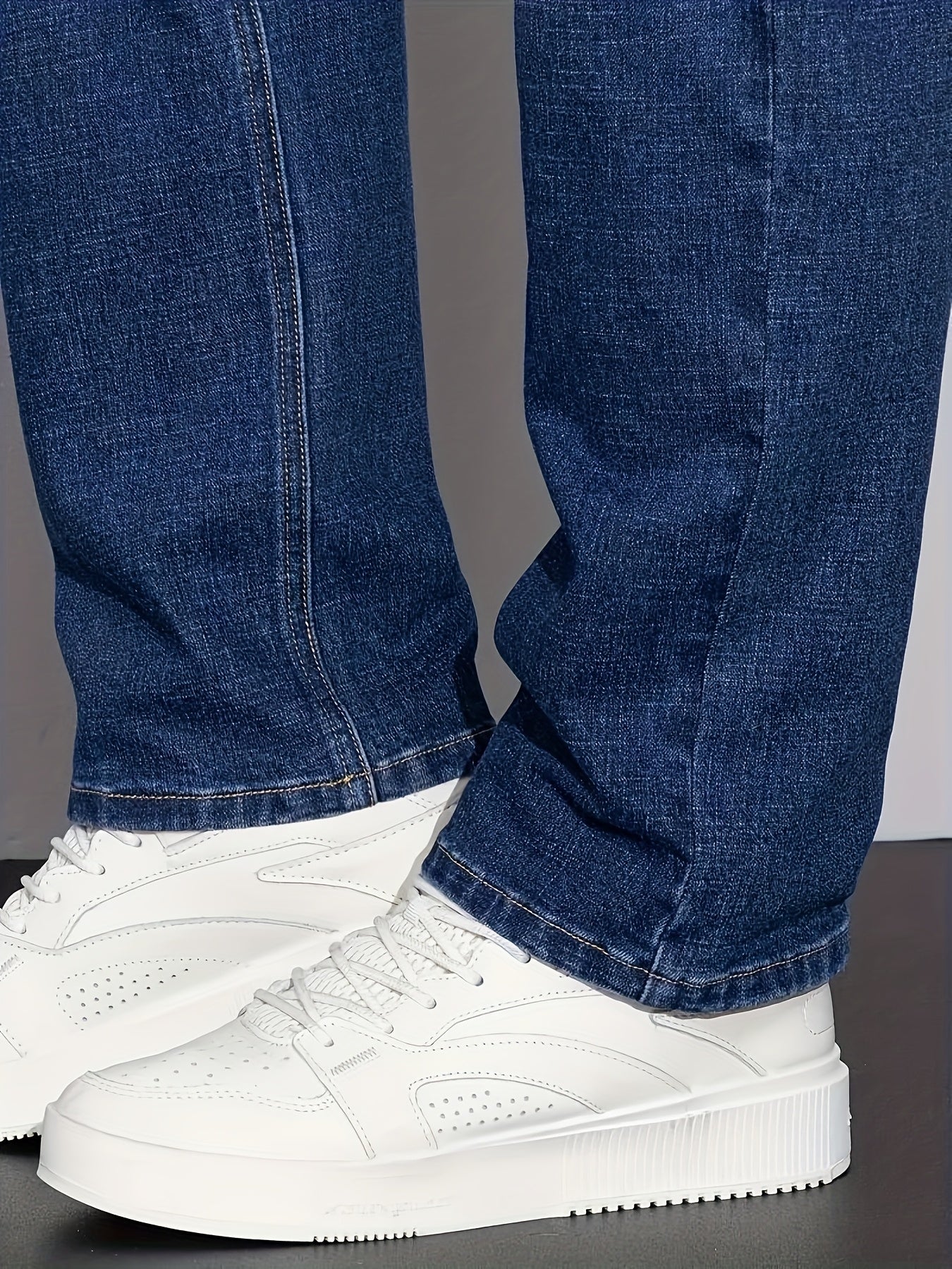 Men's Straight Leg Jeans - Classic Wash Clean Finish Streetwear – Sizes 1XL–6XL – view 12