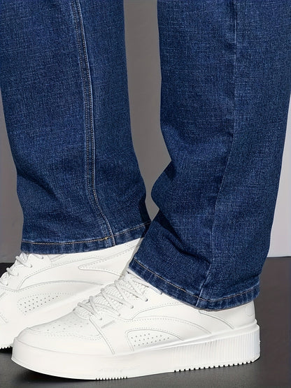 Men's Straight Leg Jeans - Classic Wash Clean Finish Streetwear – Sizes 1XL–6XL – view 12