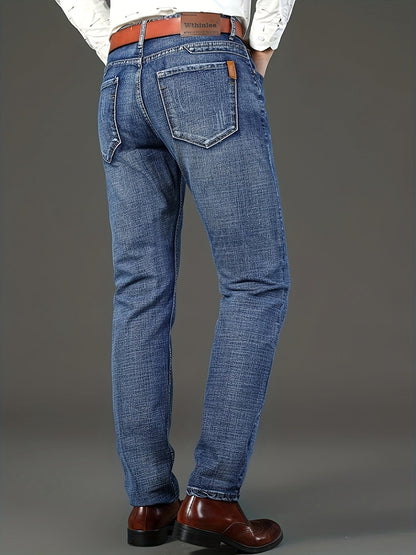 Men's Straight Leg Jeans - Classic Wash Clean Finish Weekend – view 13