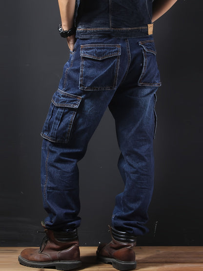 Men's Straight Leg Jeans - Classic Wash Utility Pocket – view 4