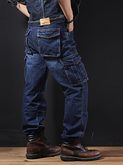 Men's Straight Leg Jeans - Classic Wash Utility Pocket – view 6