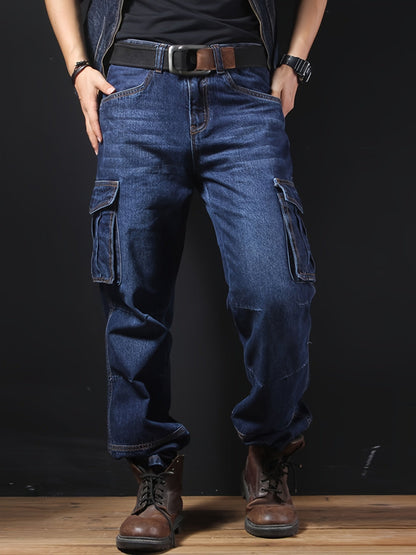 Men's Straight Leg Jeans - Classic Wash Utility Pocket – view 8