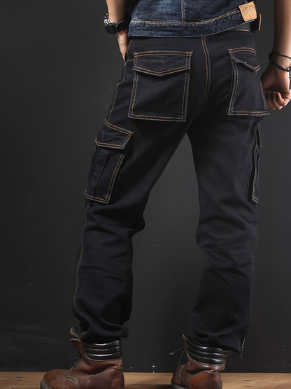 Men's Straight Leg Jeans - Classic Wash Utility Pocket – view 12