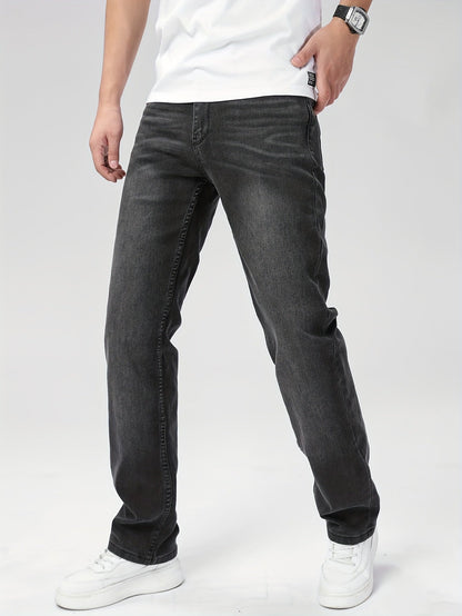 Men's Straight Leg Jeans - Vintage Wash Clean Finish Weekend – view 5