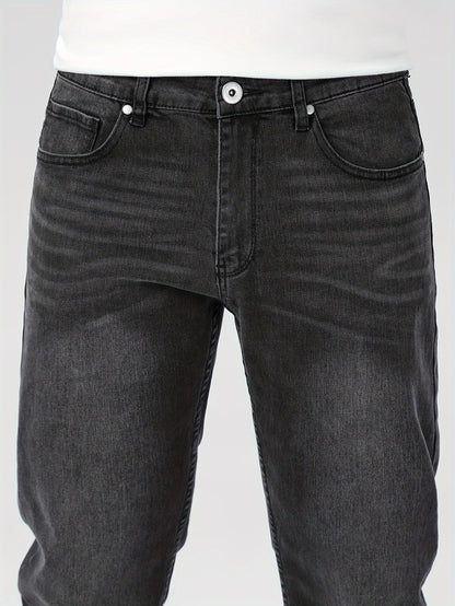 Men's Straight Leg Jeans - Vintage Wash Clean Finish Weekend – view 7