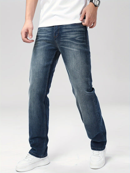 Men's Straight Leg Jeans - Vintage Wash Clean Finish Weekend – Black option – view 2