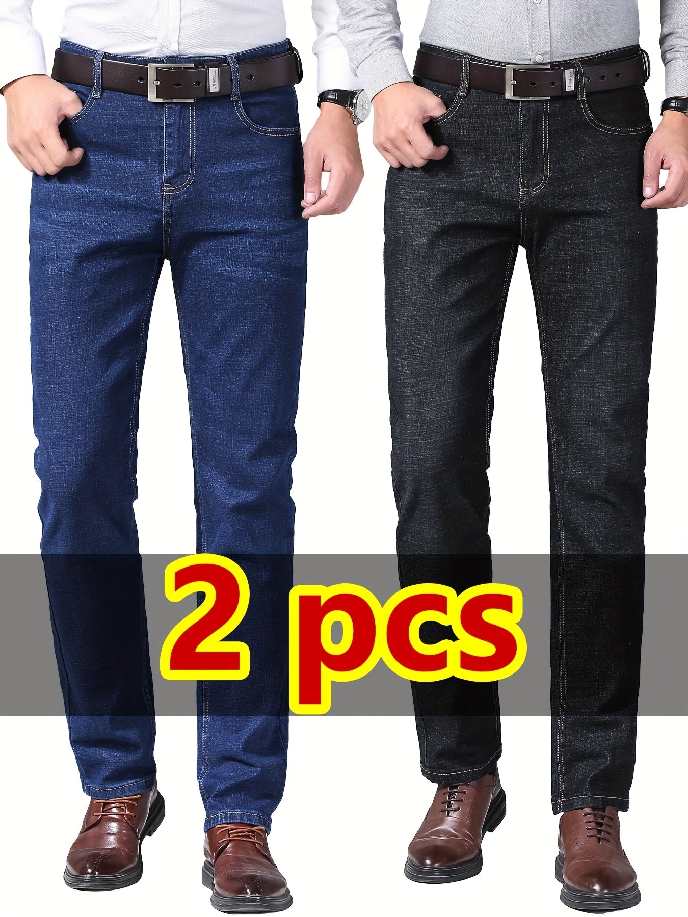 Men's Stretch Jeans - Stretch Comfort – Pack Denim – view 2