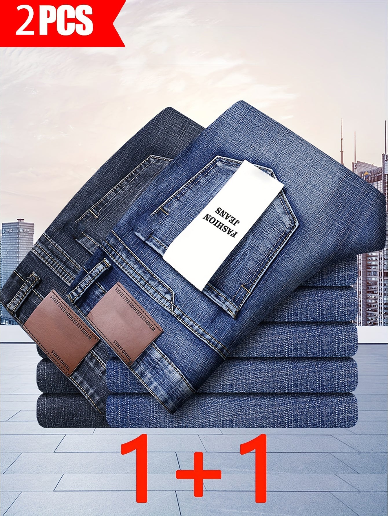 Men's Stretch Jeans - Stretch Comfort – Sizes 30–40 – view 7