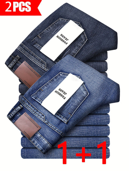 Men's Stretch Jeans - Stretch Comfort – Sizes 30–40 – Black option – view 2
