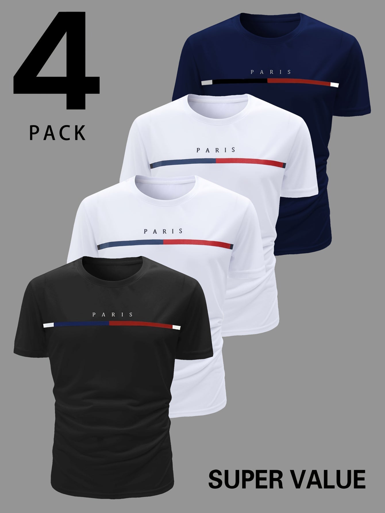 Men's Striped Performance T-Shirt - Crew Neck – view 10