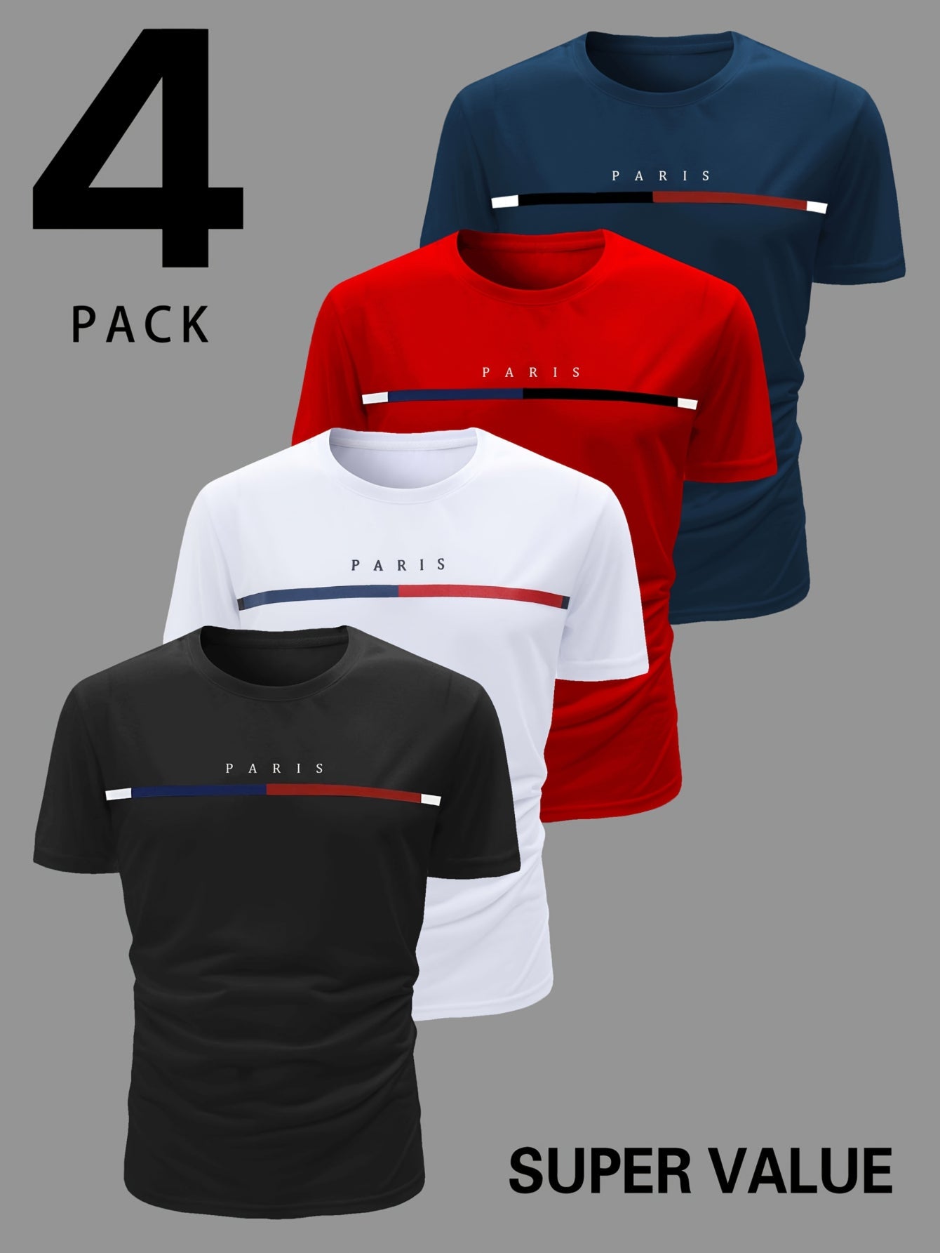 Men's Striped Performance T-Shirt - Crew Neck – view 15